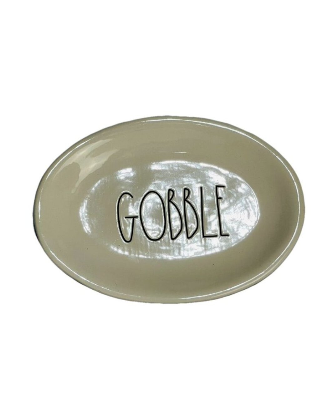 Rae Dunn "Gobble" Oval Plate From Artisan Collection